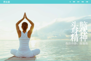 简洁功夫瑜伽健身网站模板源码