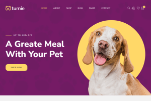 宠物食品狗粮商城网站HTML5模板 – Tuime